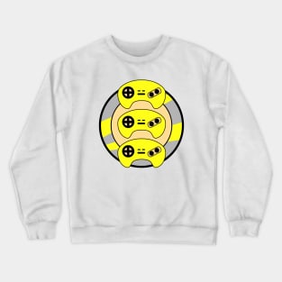 Yellow Triple Controller Crewneck Sweatshirt